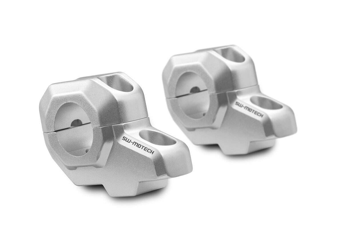 SW-Motech Lenkerverlegung, silber, H=30 mm, Verlegung um 21 mm für Yamaha XT 660 R /X