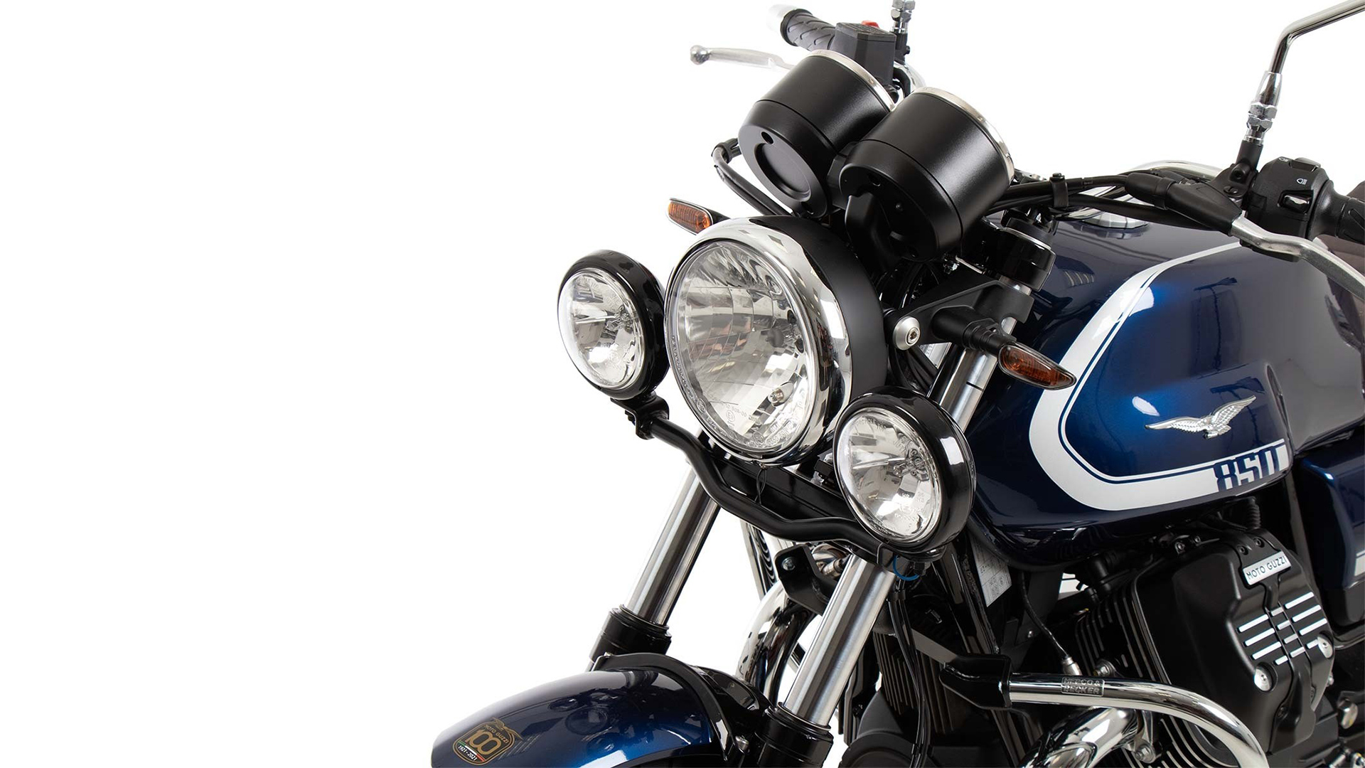 Twinlight Zusatzscheinwerfer (Fernlicht) für Moto Guzzi V7 Special/Stone/Centenario (21-24)