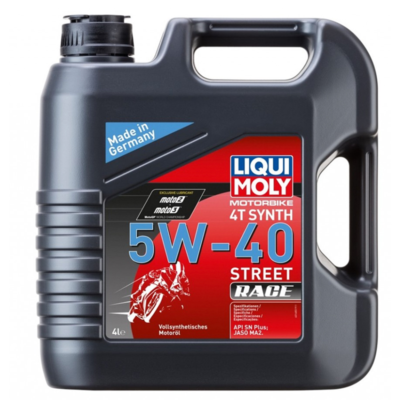 Liqui Moly Motoröl 4-Takt, 4 l, SAE 5W-40, Street Race, vollsynthetisch