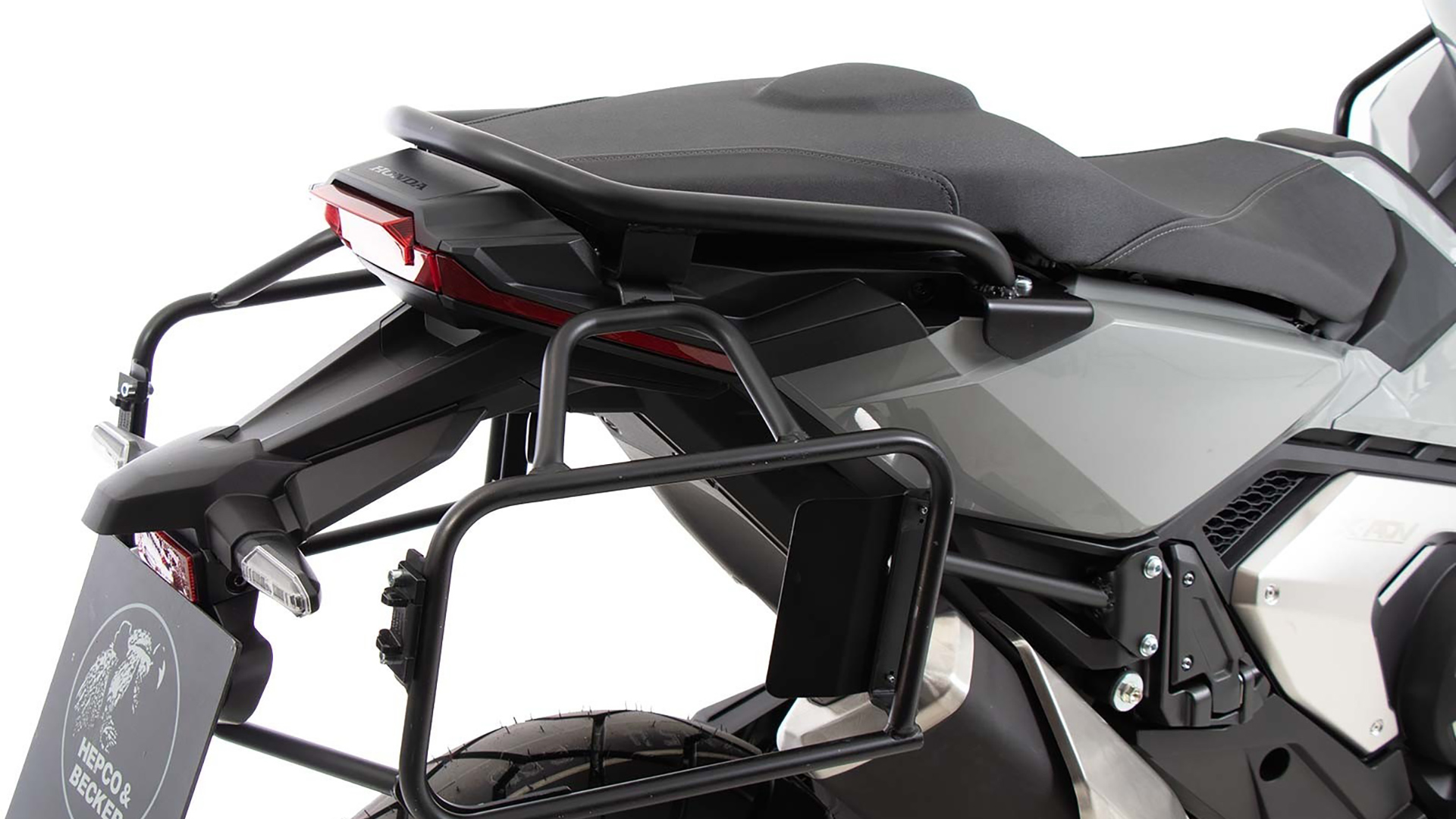 Soziushaltegriff / Reling schwarz für Endtopf für Honda X-ADV 750 (21-24) Hepco & Becker