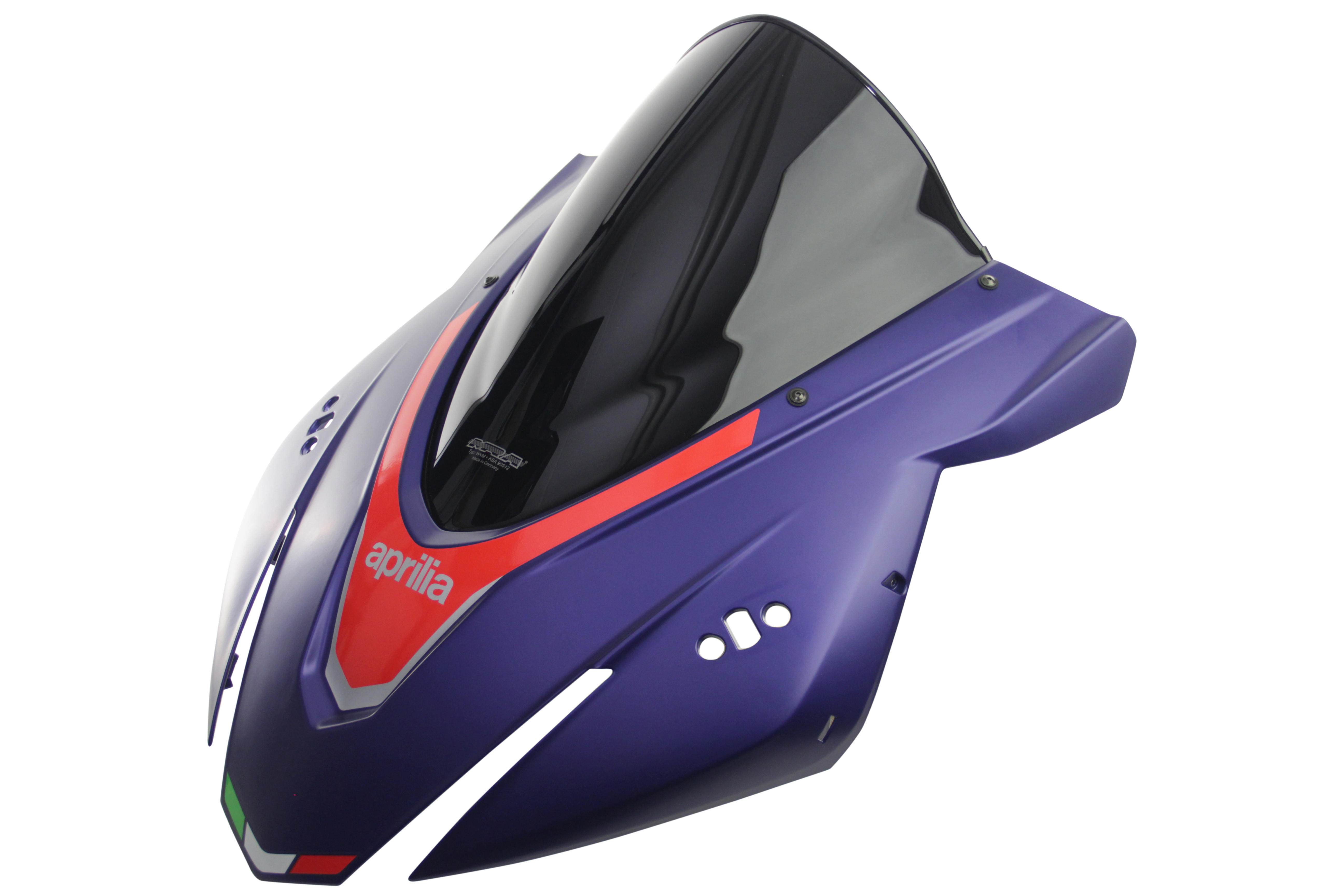 MRA Racingscheibe "R" - schwarz - Aprilia RSV 4 1100 Factory 2021-