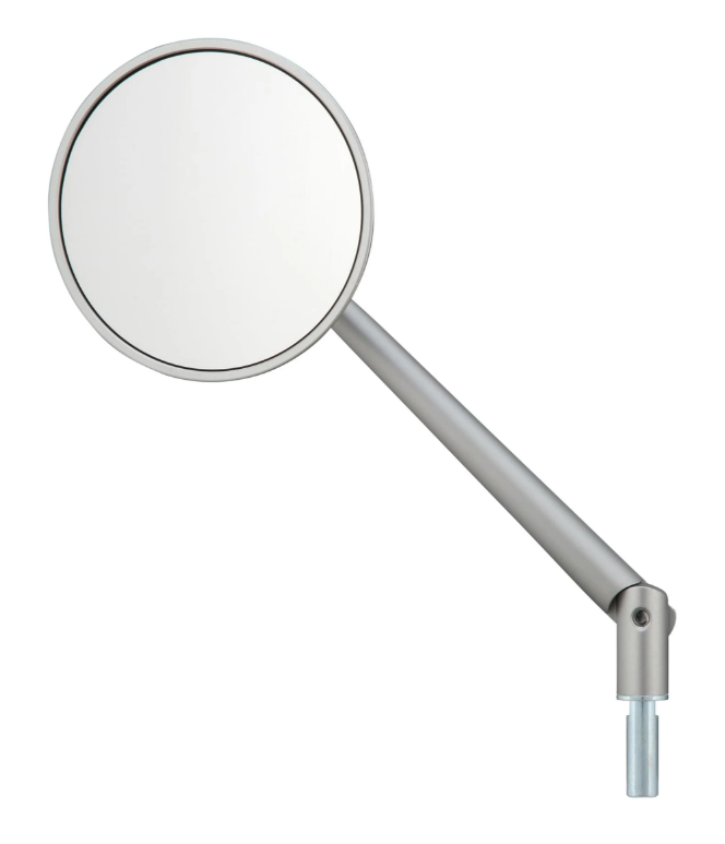 Standard Spiegel für Vespa, Linksgewinde, silber matt