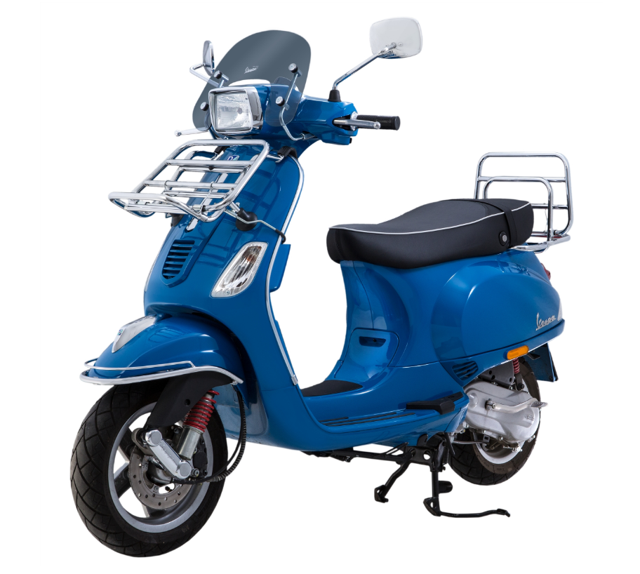 Gepäckträger hinten für Vespa LX/​LXV/S 50-150ccm, klappbar, chrom