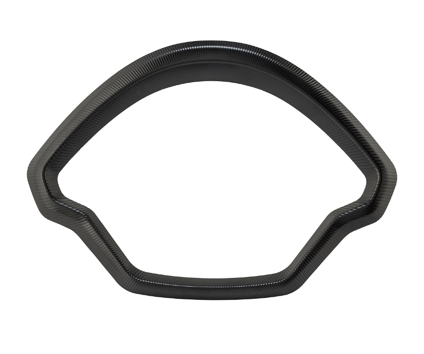 Zierring Tachometer für Vespa GTS/​GTS Super 125/​300ccm (`22-), Alu, schwarz eloxiert