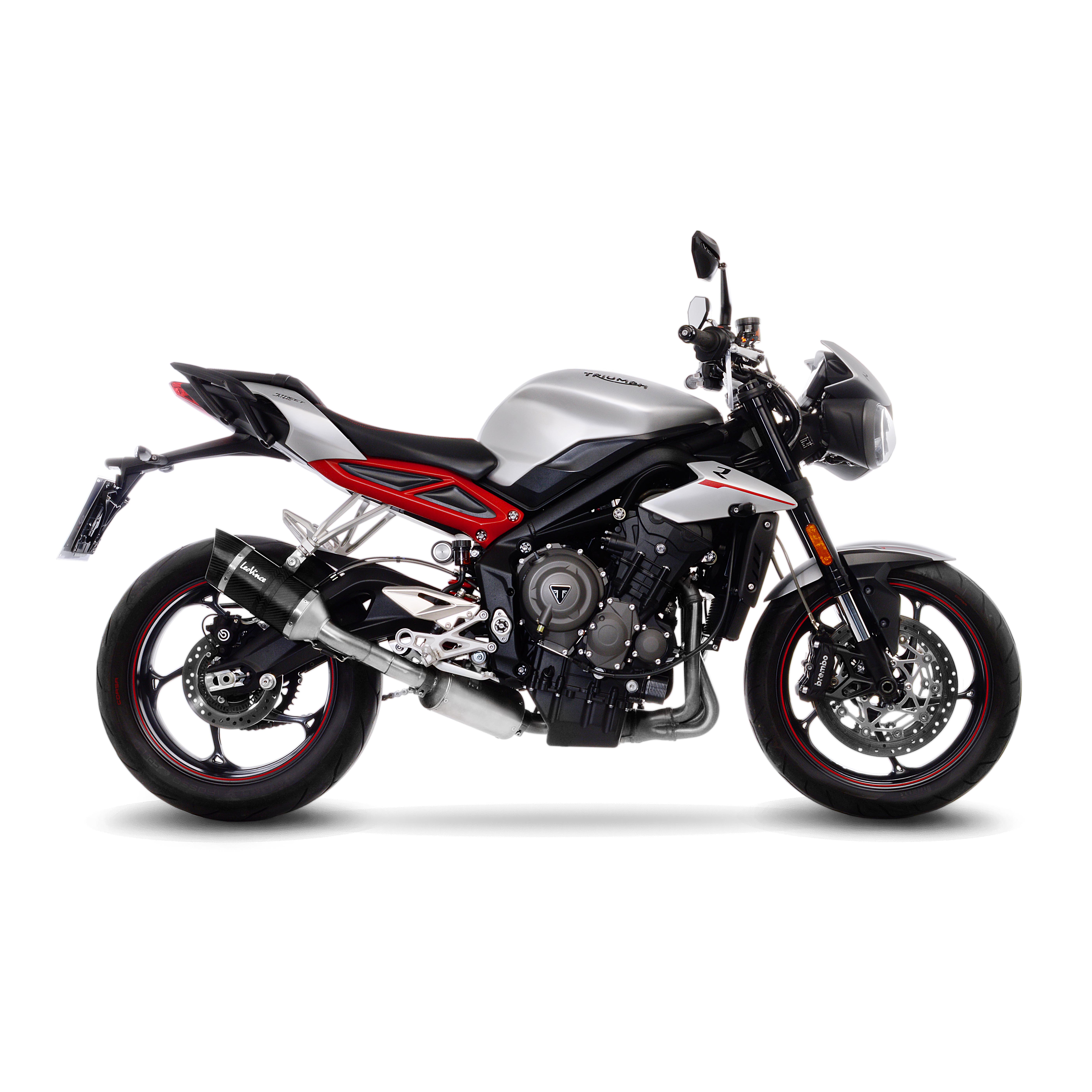 LeoVince Auspuffanlage LV Pro, Carbon, Slip On für Triumph Street Triple 765 S /RS (18-21)