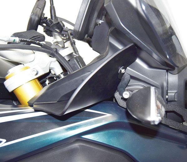 Spoiler für BMW F 850 GS (18-21), oben, schwarz matt