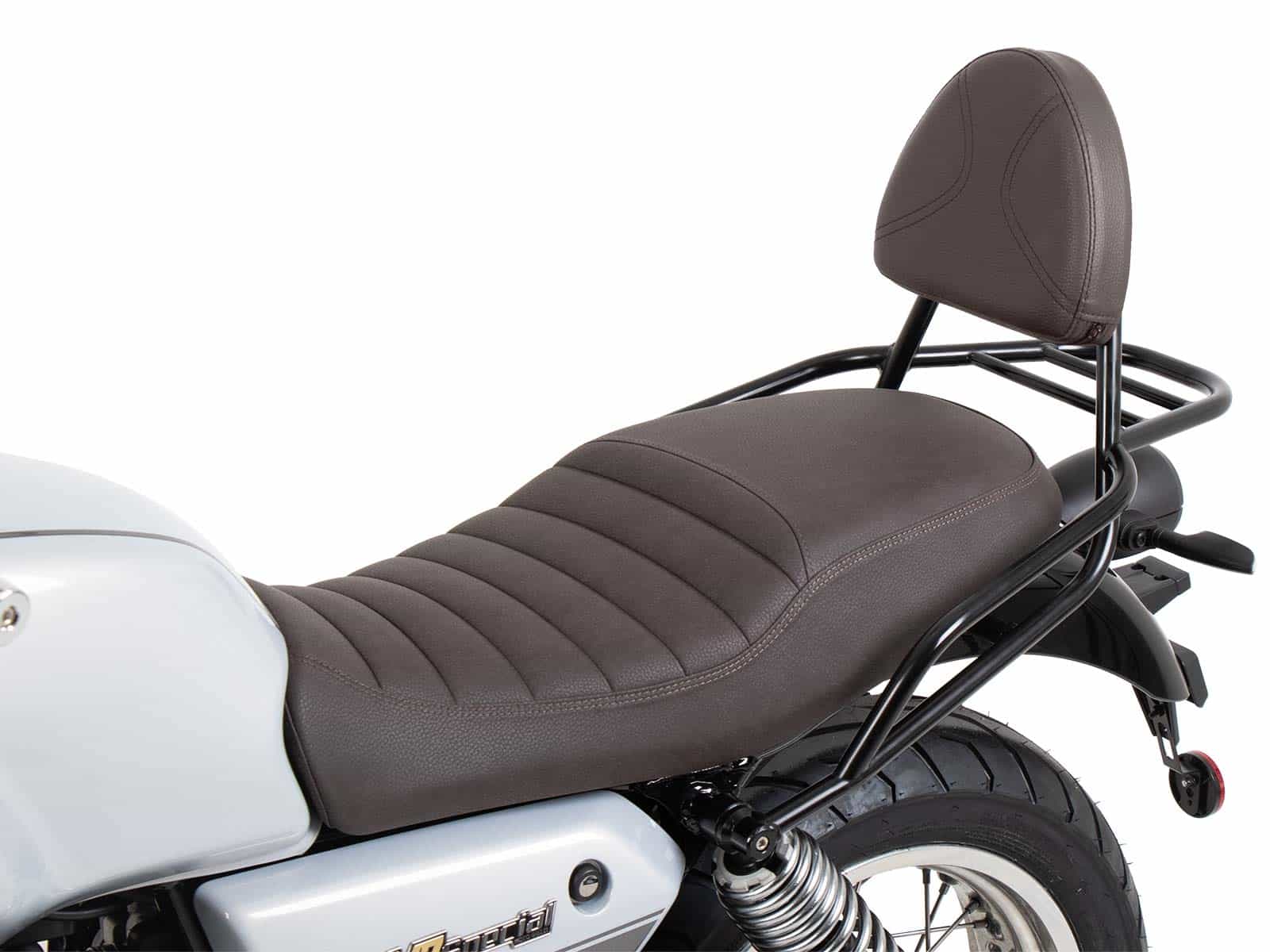 Sissybar mit Gepäckträger braun für Moto Guzzi V7 850 Special/Stone/Centenario (21-24)