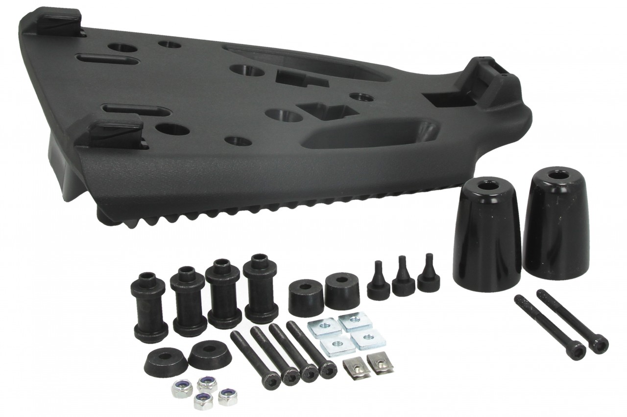 Topcase 37L für Beverly Original Piaggio - NERO CARBONIO (POLICE) 93/B