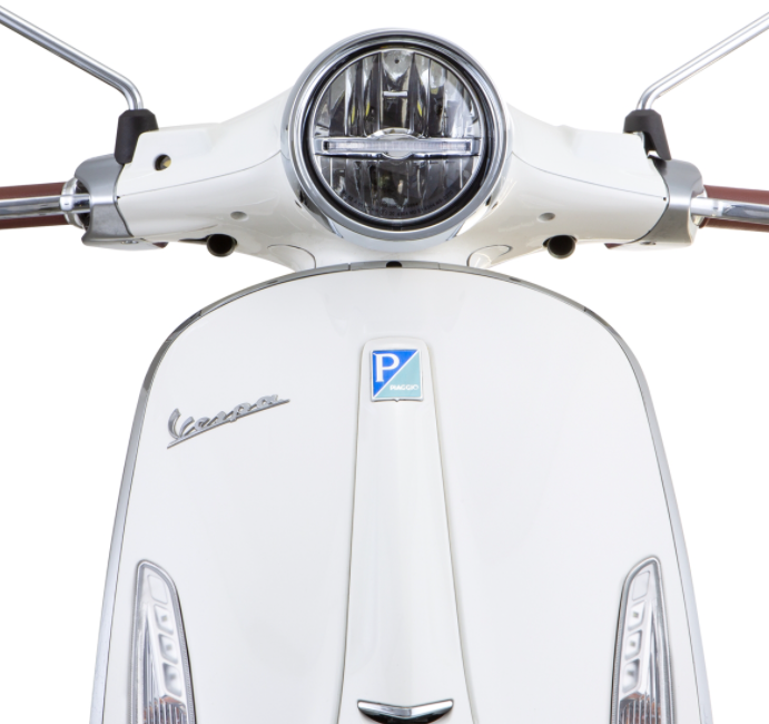 Scheinwerfer LED für Vespa Primavera 50-150ccm 2T/​4T (-'18), schwarz glänzend