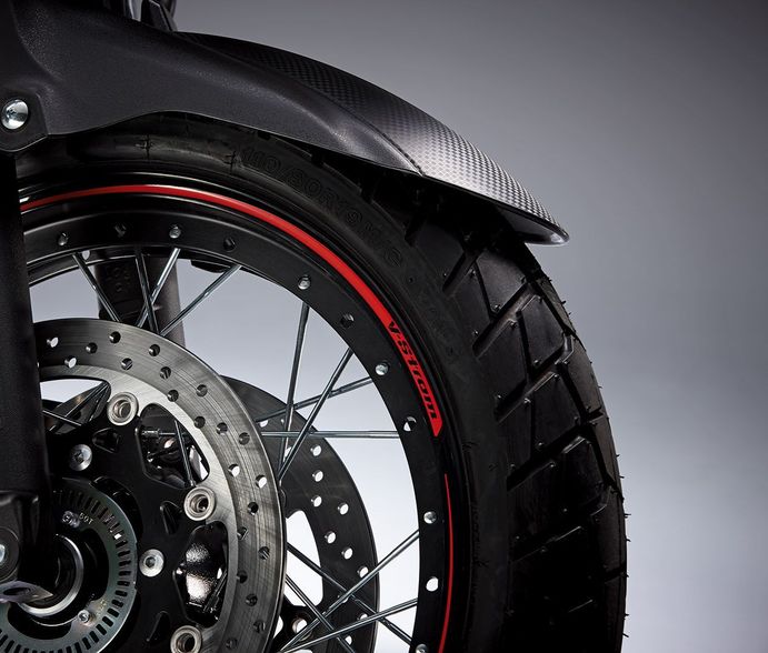 Felgendekor rot (Vorderrad) für Suzuki V-Strom 1000 BJ. 2017/ V-Strom 1000 BJ. 2014-2016/ V-Strom 65