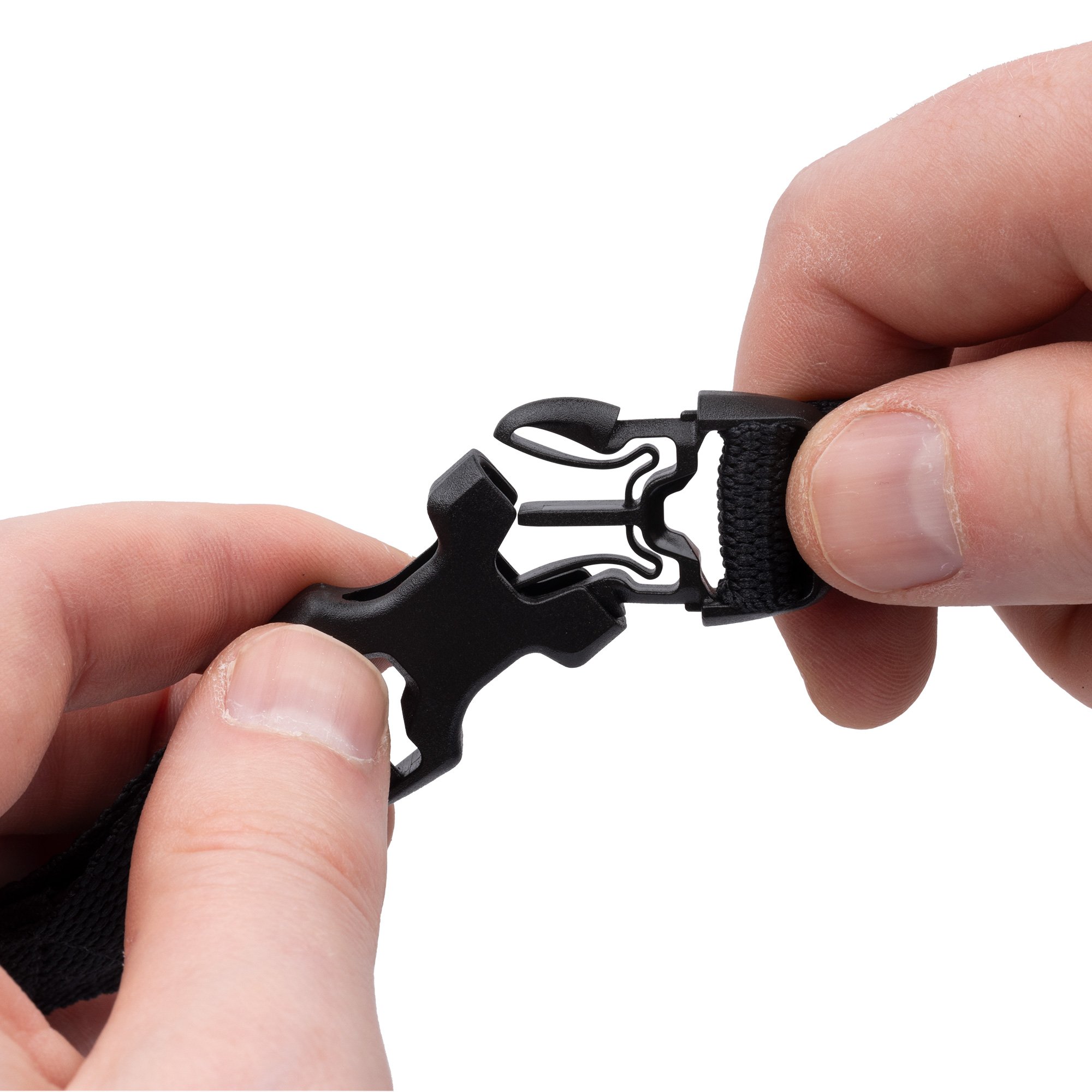 Atlas B-Clip, Spanngurtset 17mm x 1,2m, schwarz