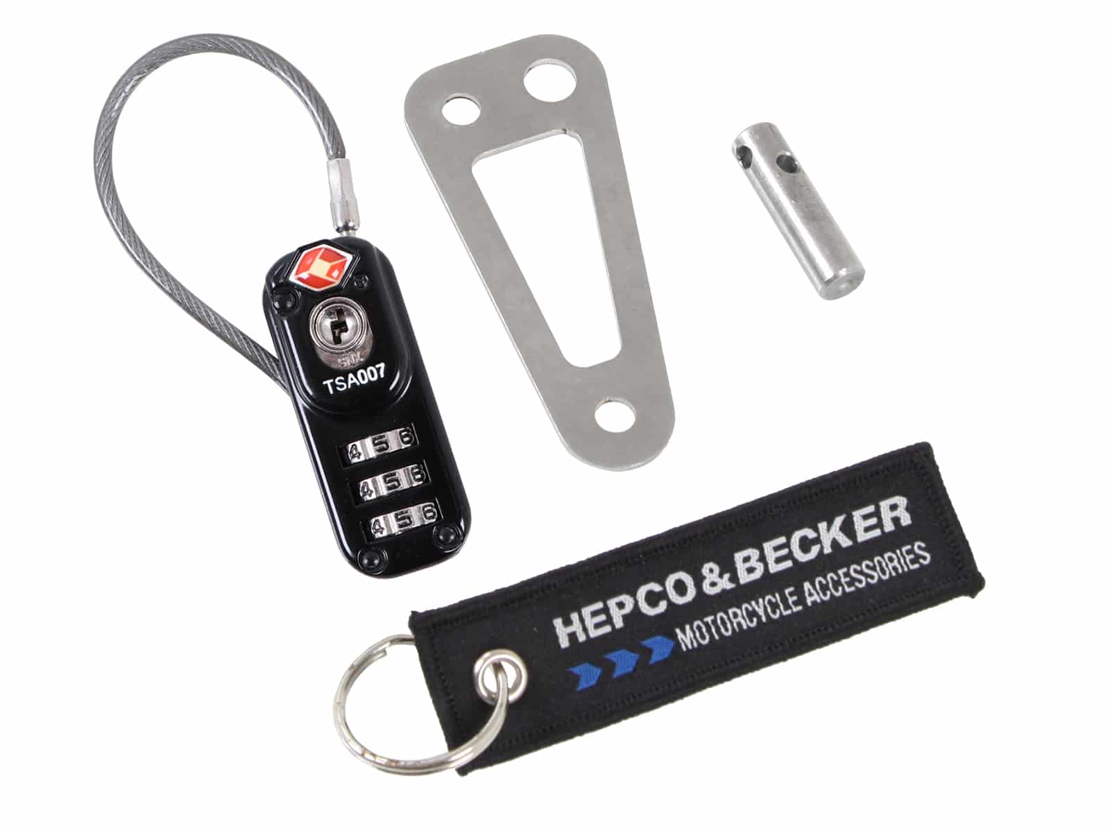 Diebstahlsicherung für Lock-it/Basic Tankrucksäcke und Hecktaschen Hepco & Becker