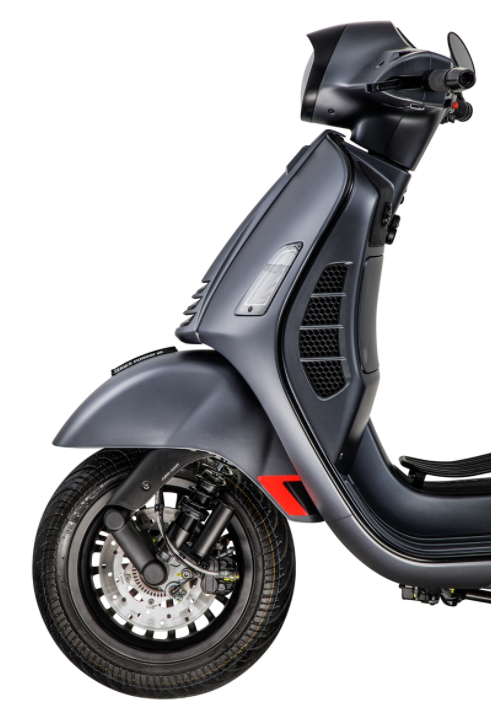 Stoßdämpfer vorne für Vespa GTS/​GTS Super/​GTV/​GT 60/​GT/​GT L 125-300ccm, schwarz matt