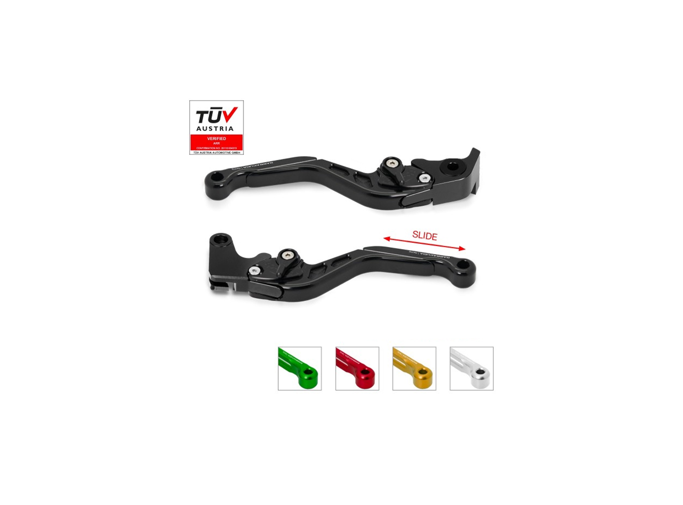 Barracuda Brems- und Kupplungshebelsatz für Ducati Monster 821 / Monster 797 / Scramber 800/400 / Hy