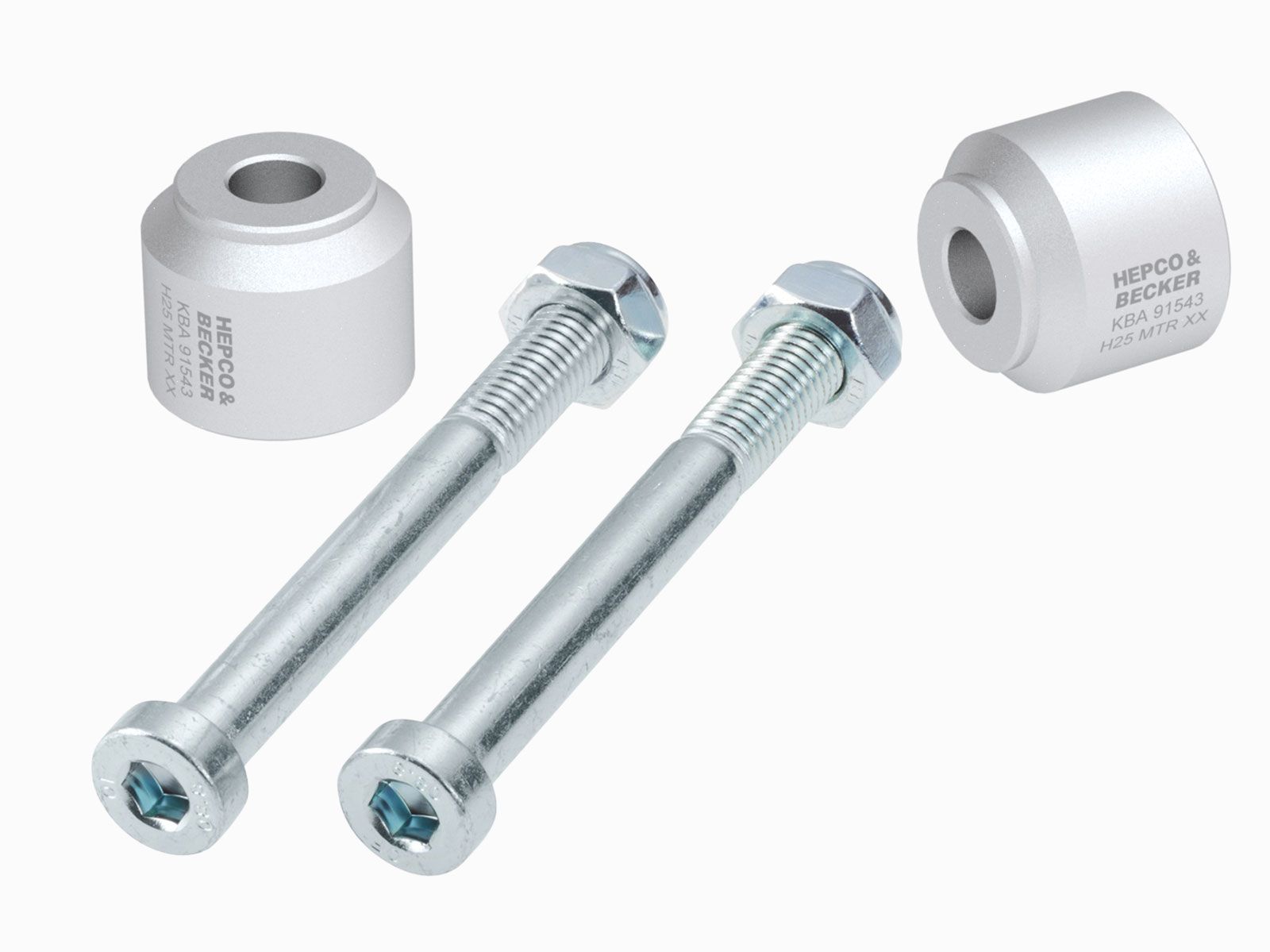 Lenkererhöhung H=25 mm silber für BMW G 310 R (16-) Hepco & Becker