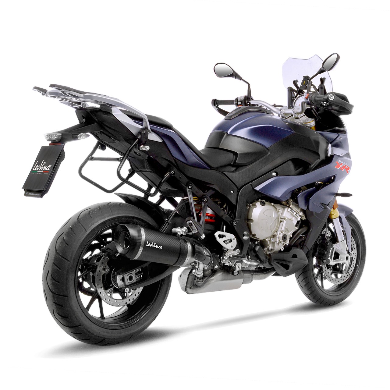 LeoVince Auspuffanlage Factory S für BMW S 1000 XR, Carbon schwarz, slip on, Euro4, E-Gutachten