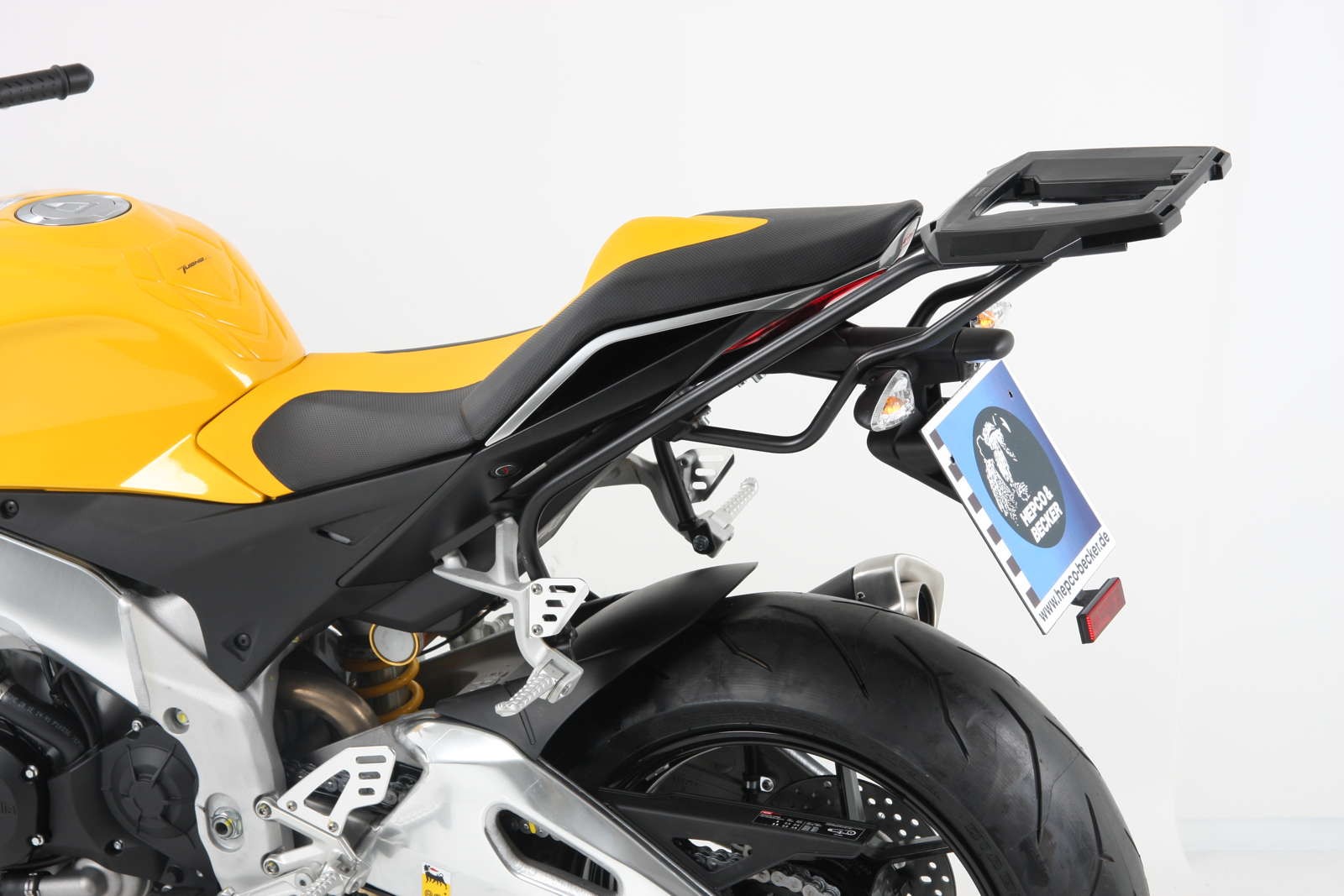 Alurack Topcase-Träger schwarz für Aprilia Tuono V4 R (11-14) / Tuono V4 1100 RR (15-20)