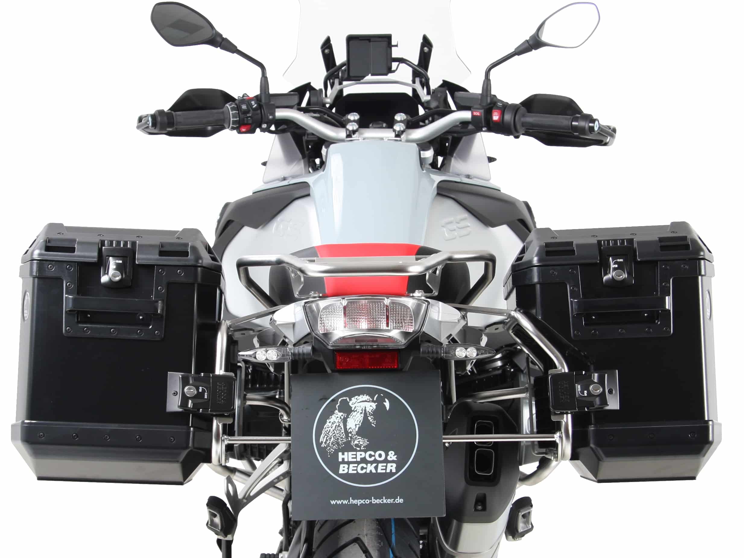 Kofferträgerset Cutout Träger inkl. Kofferset Xplorer Cutout schwarz für BMW R 1250 GS Adventure