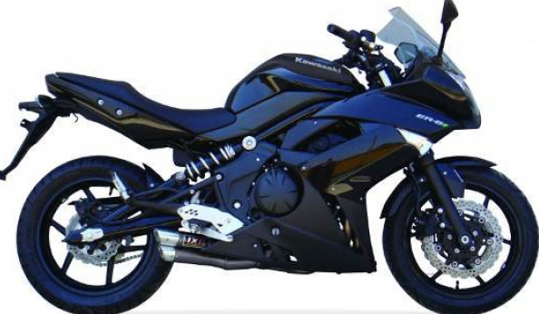 IXIL HYPERLOW BLACK XL Edelstahl-Endtopf für Kawasaki ER 6 F / N, Versys 650