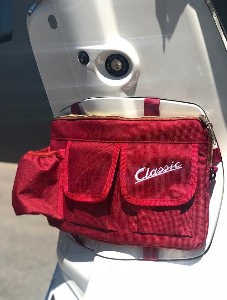 Tasche "Classic" für Gepäckfach/Handschuhfach Vespa - rot, Nylon