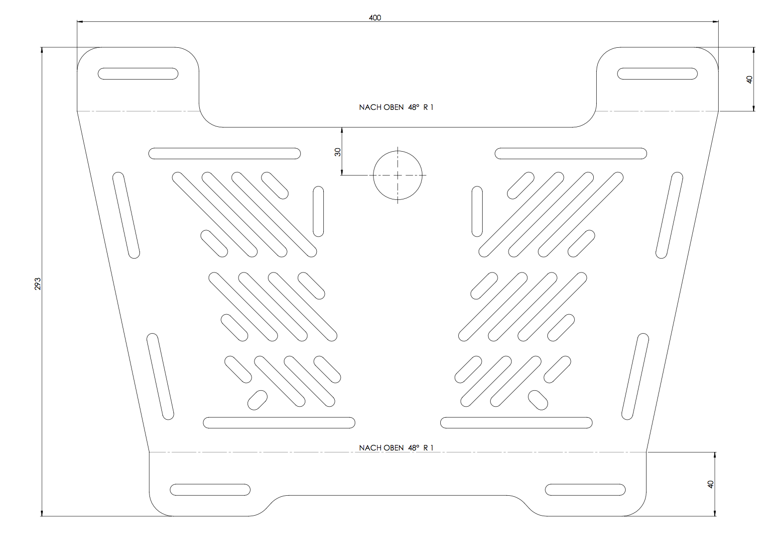 Universal Verbreiterung SMALL zur Montage auf vorhandenen Fremdträgern schwarz Original Hepco & Beck