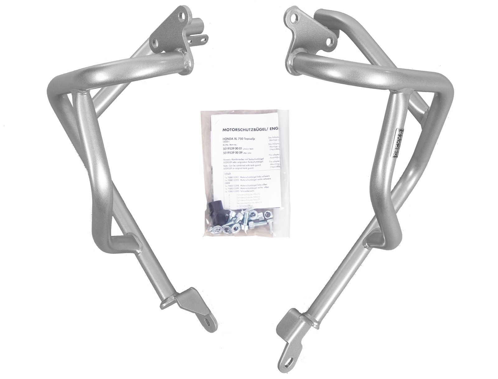 Motorschutzbügel silber für Honda XL 750 Transalp (25- ) Hepco & Becker