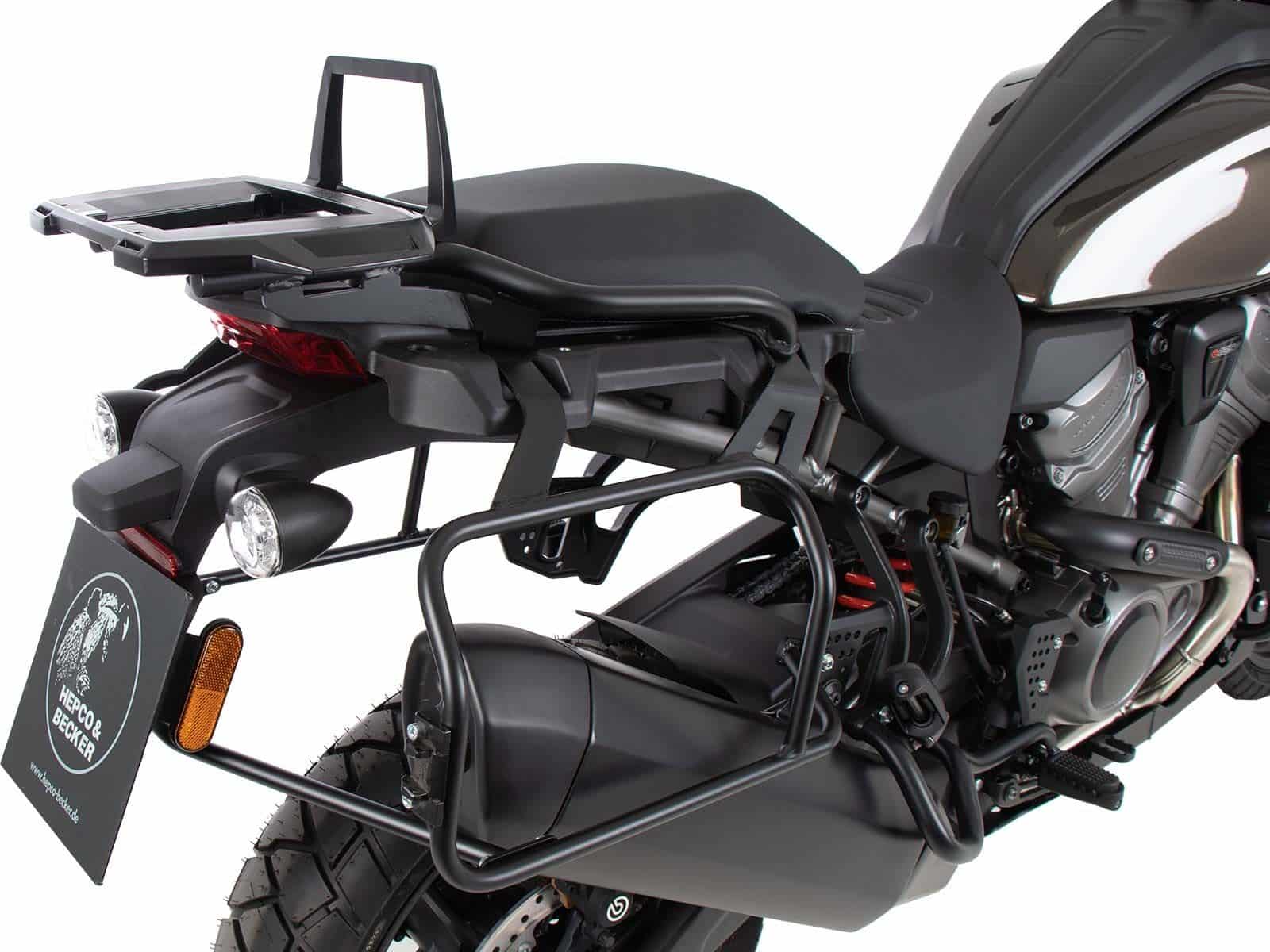 Alurack Topcaseträger schwarz für Harley Davidson Pan America (21-) Hepco & Becker