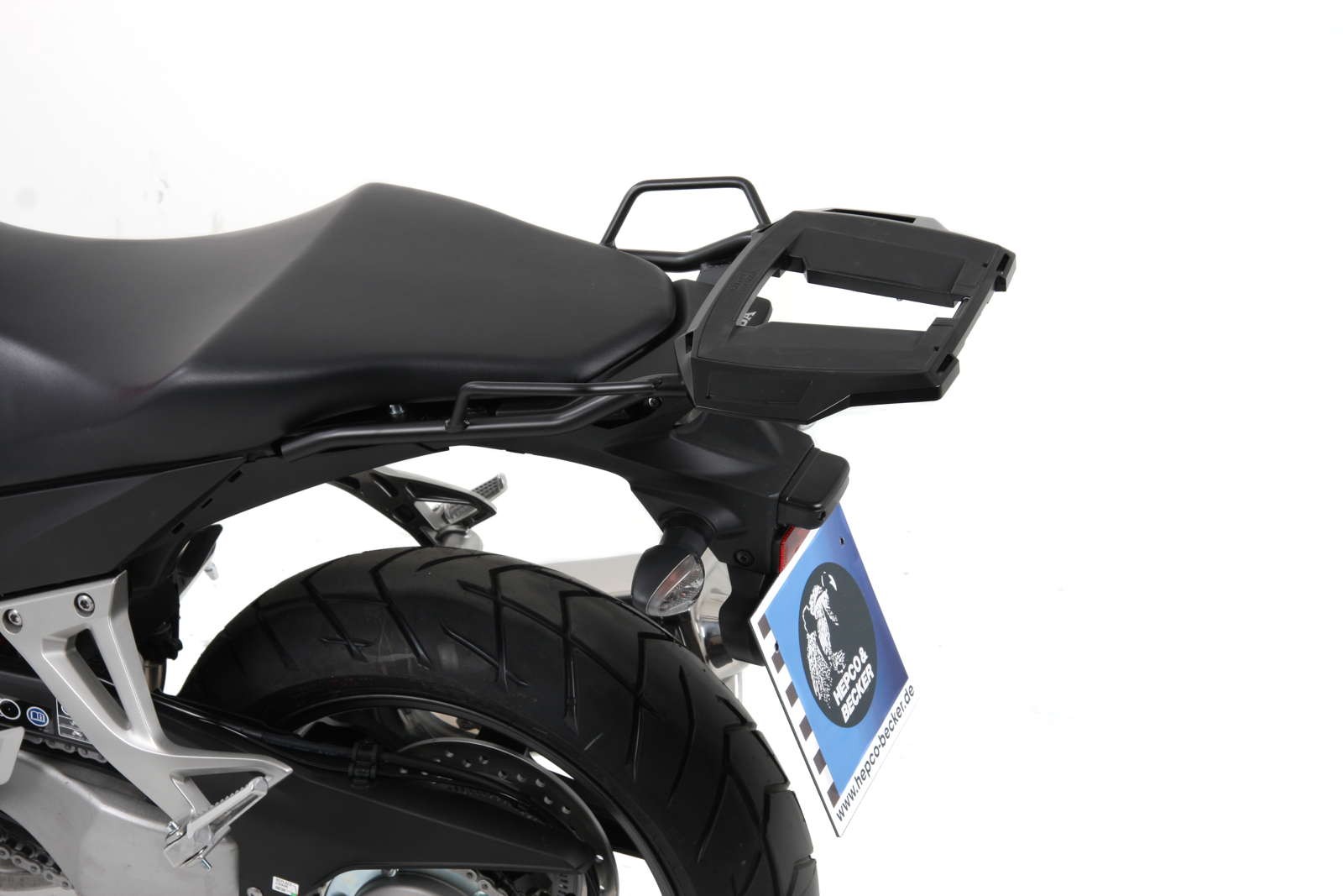 Alurack Topcase-Träger schwarz für Honda VFR 800 X Crossrunner (11-14) Hepco & Becker