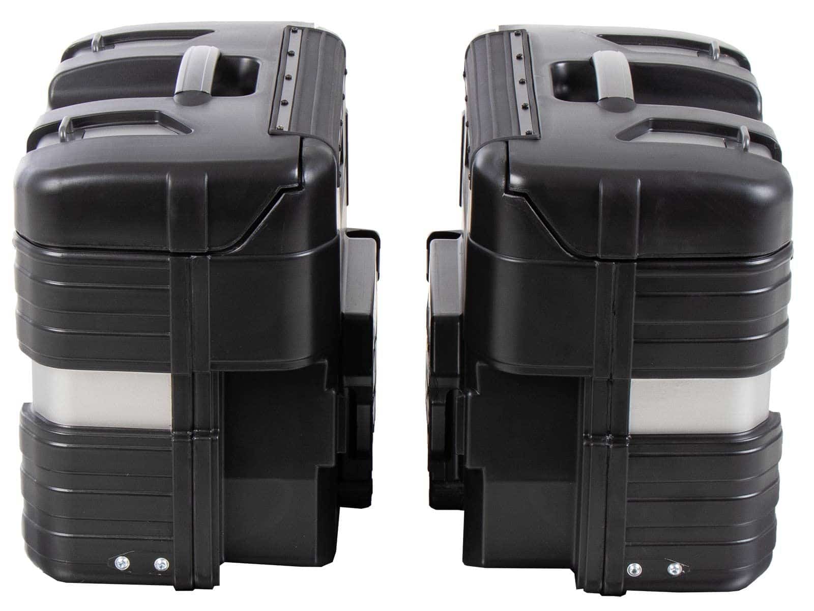 Gobi Seitenkoffersatz Black Edition inkl. Gepäckhaken Hepco & Becker