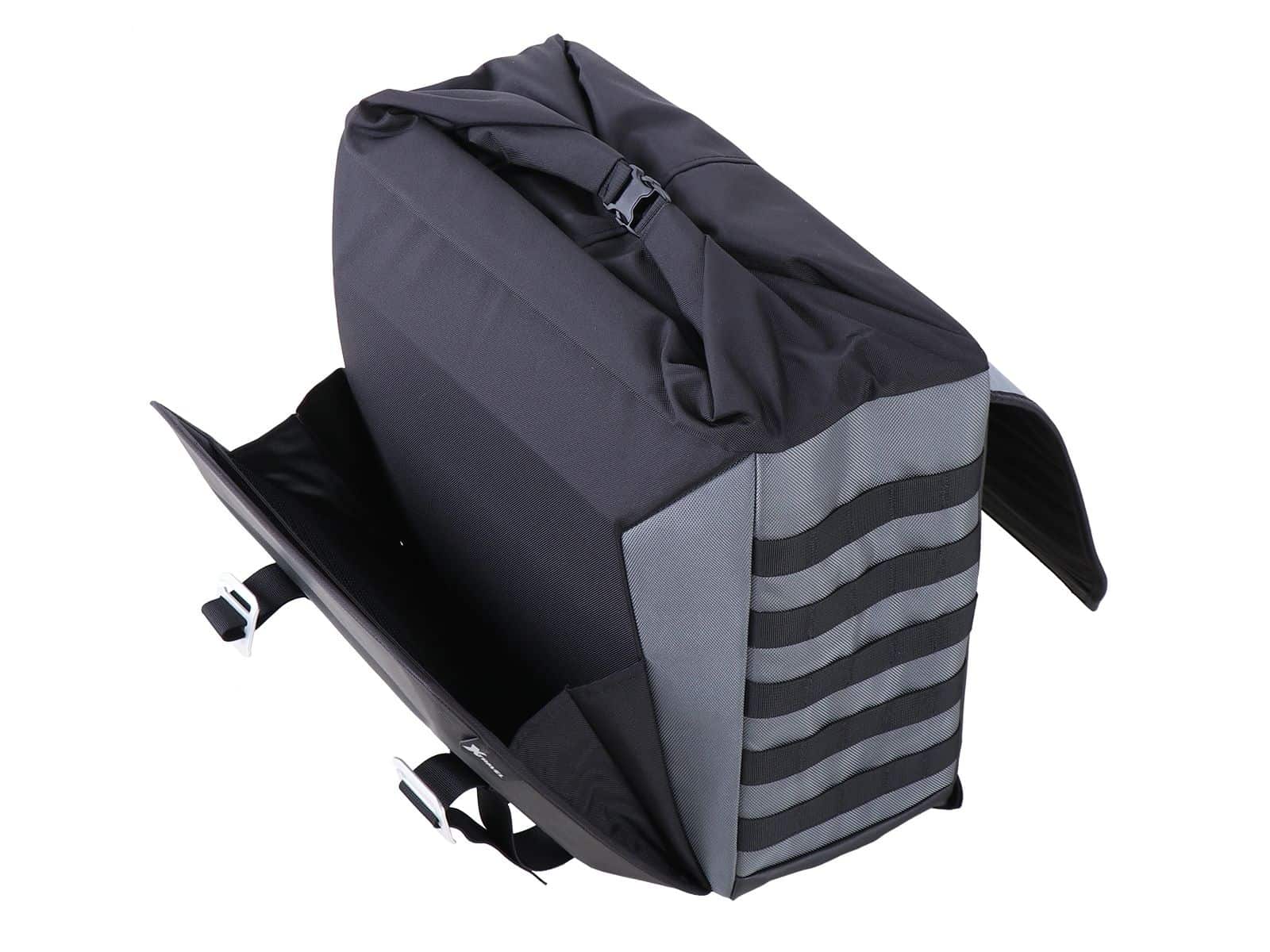 Seitentaschensatz Xtravel Basic inkl. 2x Universaladapterplatte für Rohrseitenkofferträger