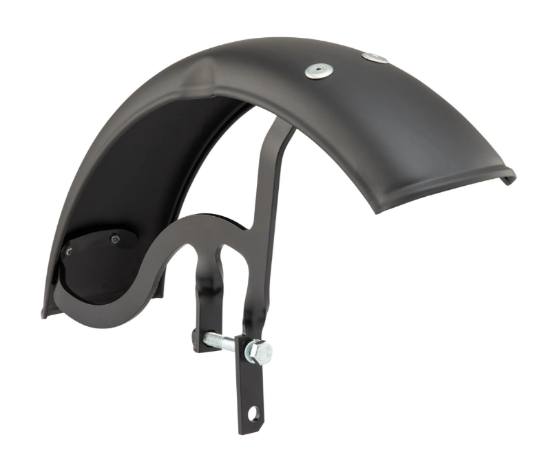 Kotflügel Garelli für Vespa PX 80-200ccm, Metall, schwarz matt