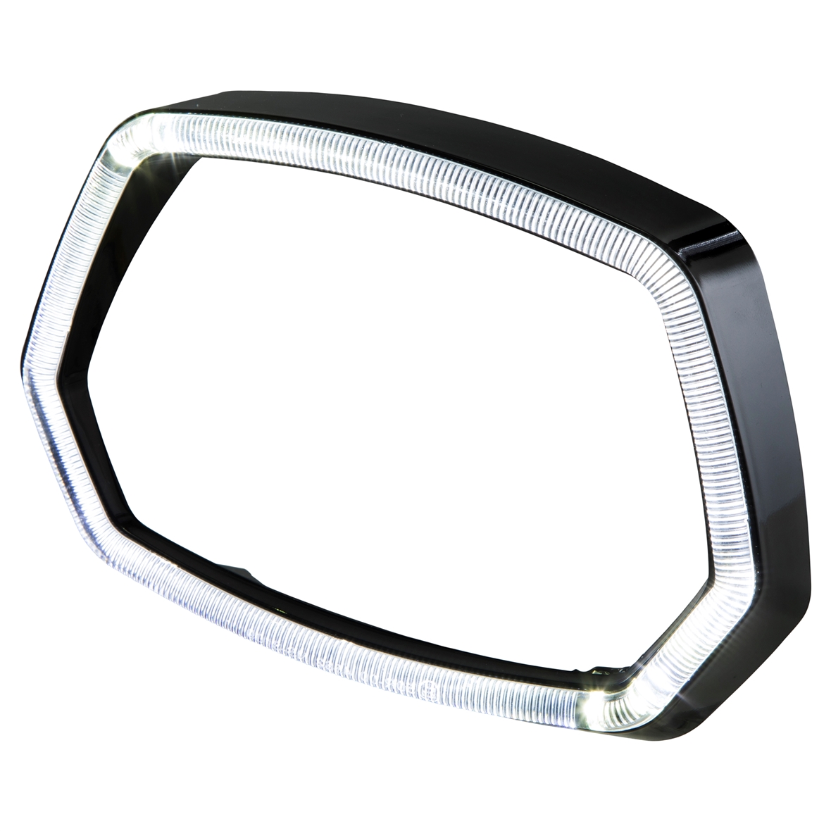 Lampenring schwarz glanz LED Leuchtring für Vespa Sprint 125/​150ccm 4T ('13-'18)