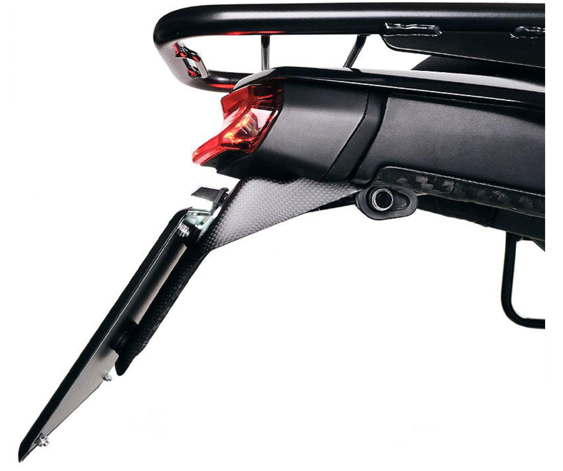 Kurzer Kennzeichenhalter aus Carbon für Yamaha Ténéré 700 (19-24)