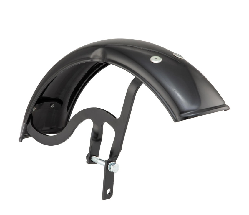 Kotflügel Garelli für Vespa PX 80-200ccm, Metall, schwarz glänzend
