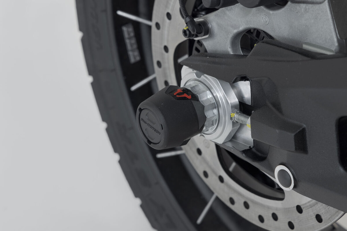 SW-Motech Sturzpad-Kit für Hinterachse schwarz für Ducati Multistrada V2, DesertX