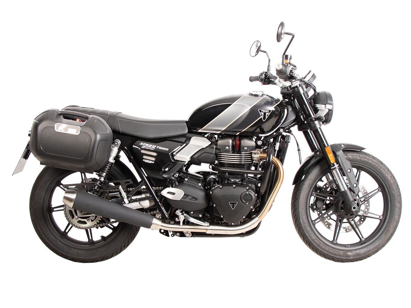 C-Bow Seitenträger schwarz für Triumph Speed Twin 900 (25-) Hepco & Becker