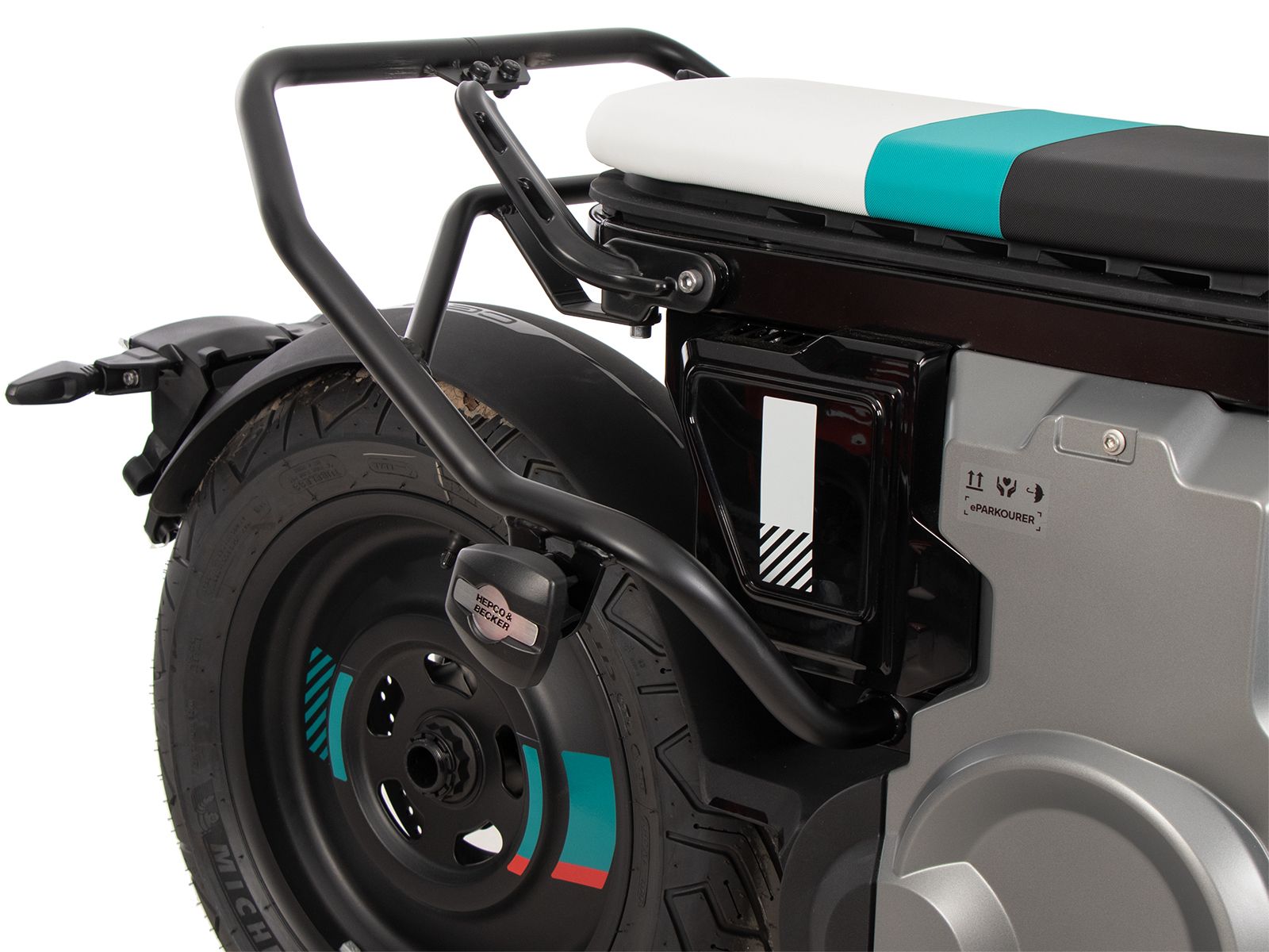 Heckschutzbügel schwarz für BMW CE 02 (23-) Hepco & Becker