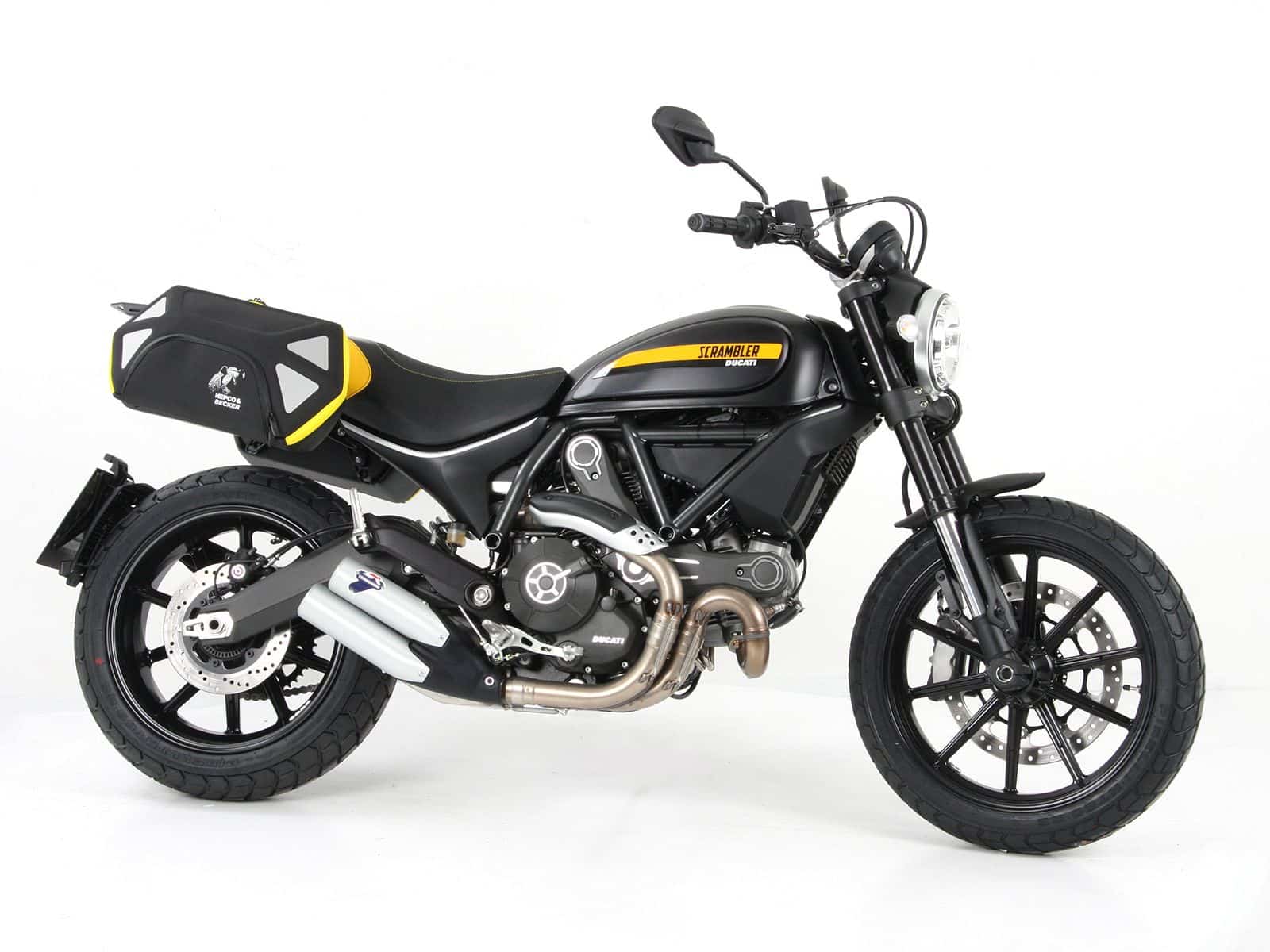 C-Bow Seitenträger schwarz für Ducati Scrambler 400 Sixty2 (16-20) Hepco & Becker