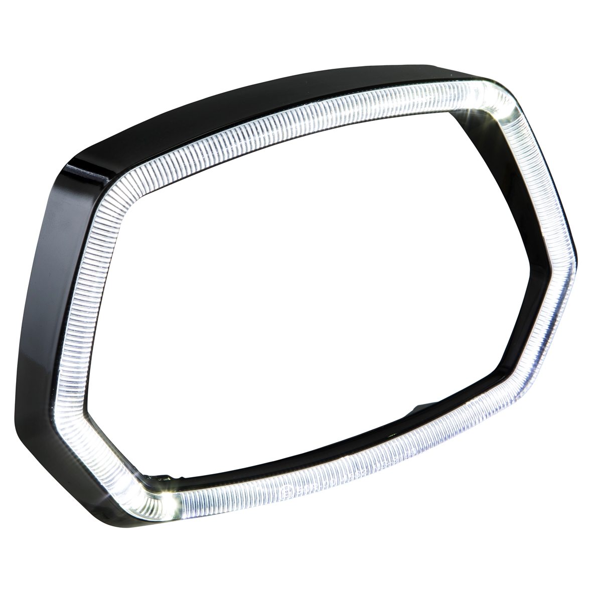 Lampenring schwarz glanz LED Leuchtring für Vespa Sprint 125/​150ccm 4T ('13-'18)