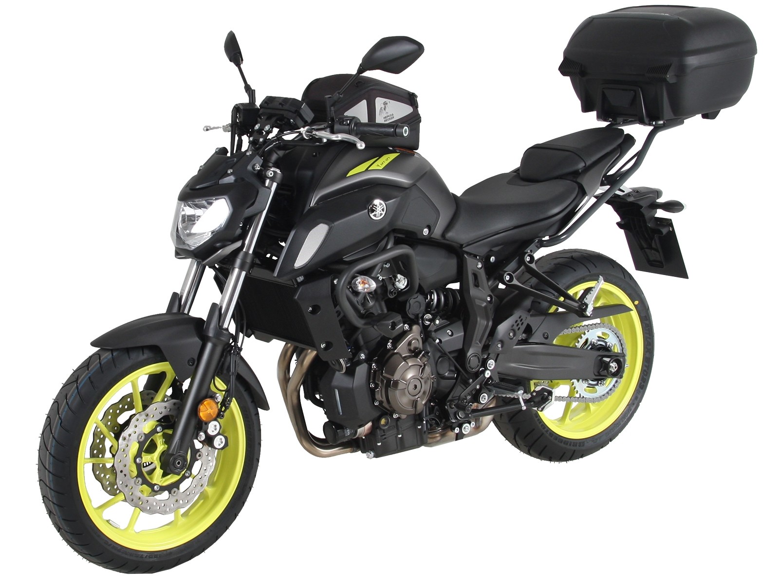 Alurack Topcase-Träger anthrazit für Yamaha MT-07 (Bj.18-) Hepco & Becker