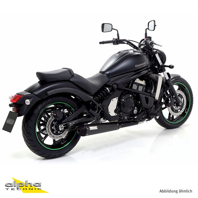 ARROW Auspuff Komplettanlage REBEL für Kawasaki Vulcan S650 2014-2016, Edelstahl