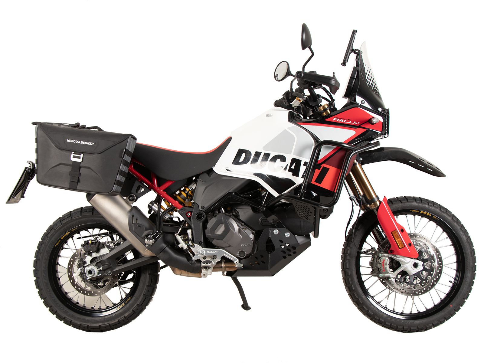 C-Bow Seitenträger schwarz für Ducati DesertX Rally (24-) Hepco & Becker