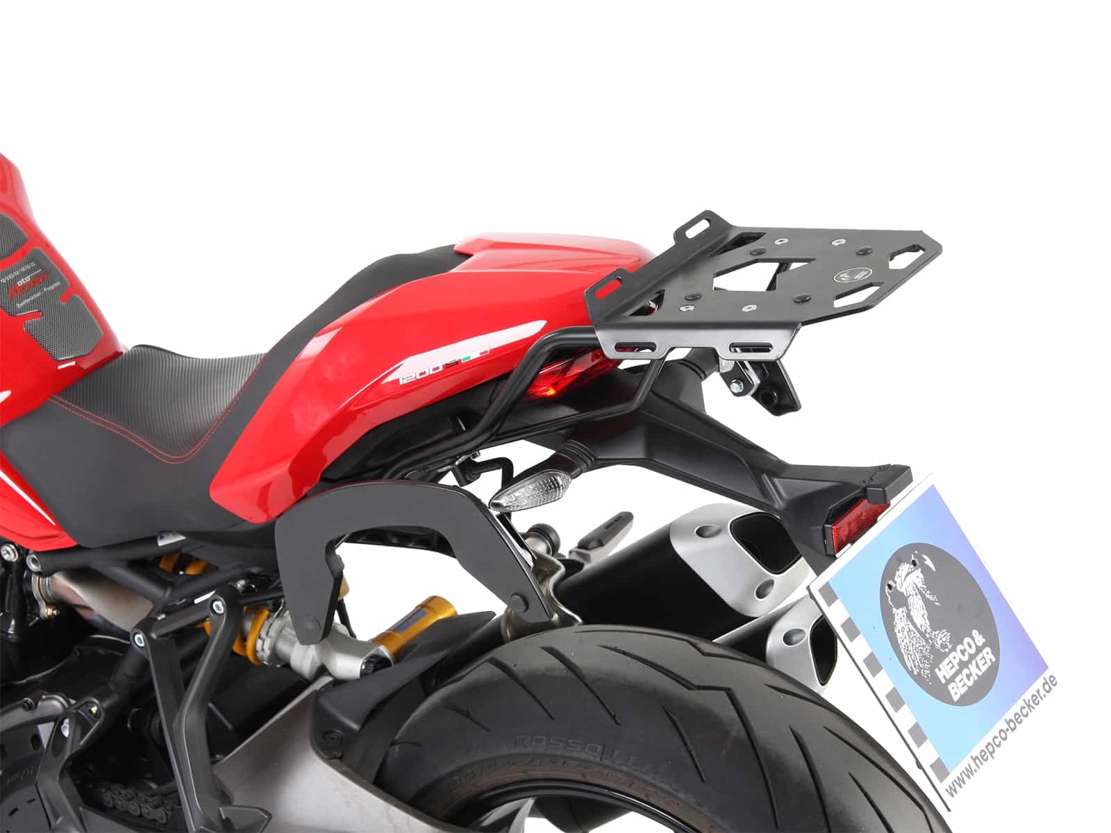 C-Bow Seitenträger schwarz für Ducati Monster 1200 S (17-20) Hepco & Becker
