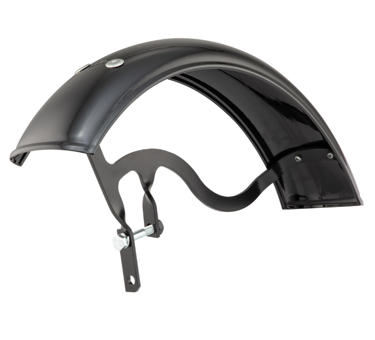 Kotflügel Garelli für Vespa PX 80-200ccm, Metall, schwarz glänzend