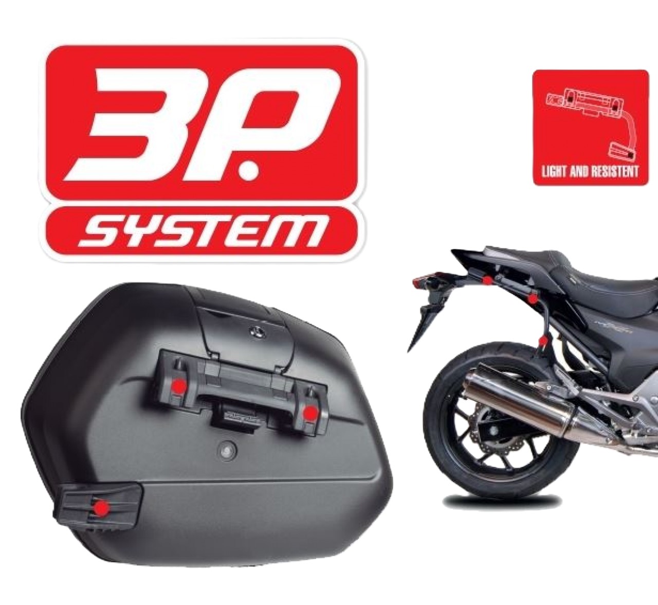 Shad Seitenkofferträger 3P System schwarz lackiert fü Triumph Tiger Sport 660 (22-24)