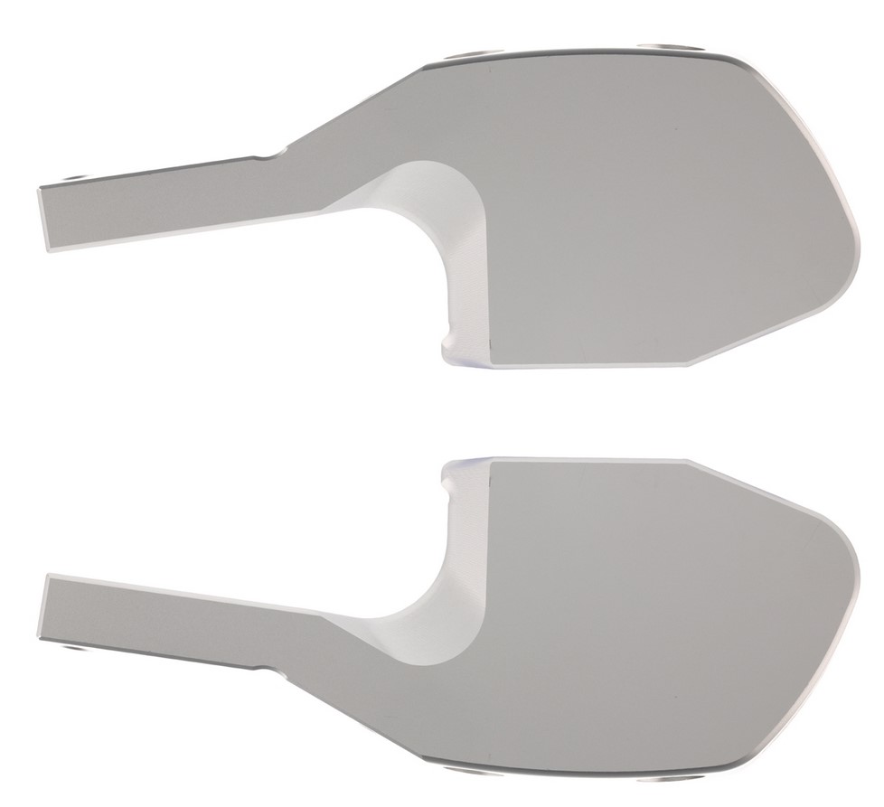 Fußrastenadapter Sozius für Vespa GTS/​GTS Super/​GTV/​GT 60/​GT/​GT L 125-300ccm, silber matt