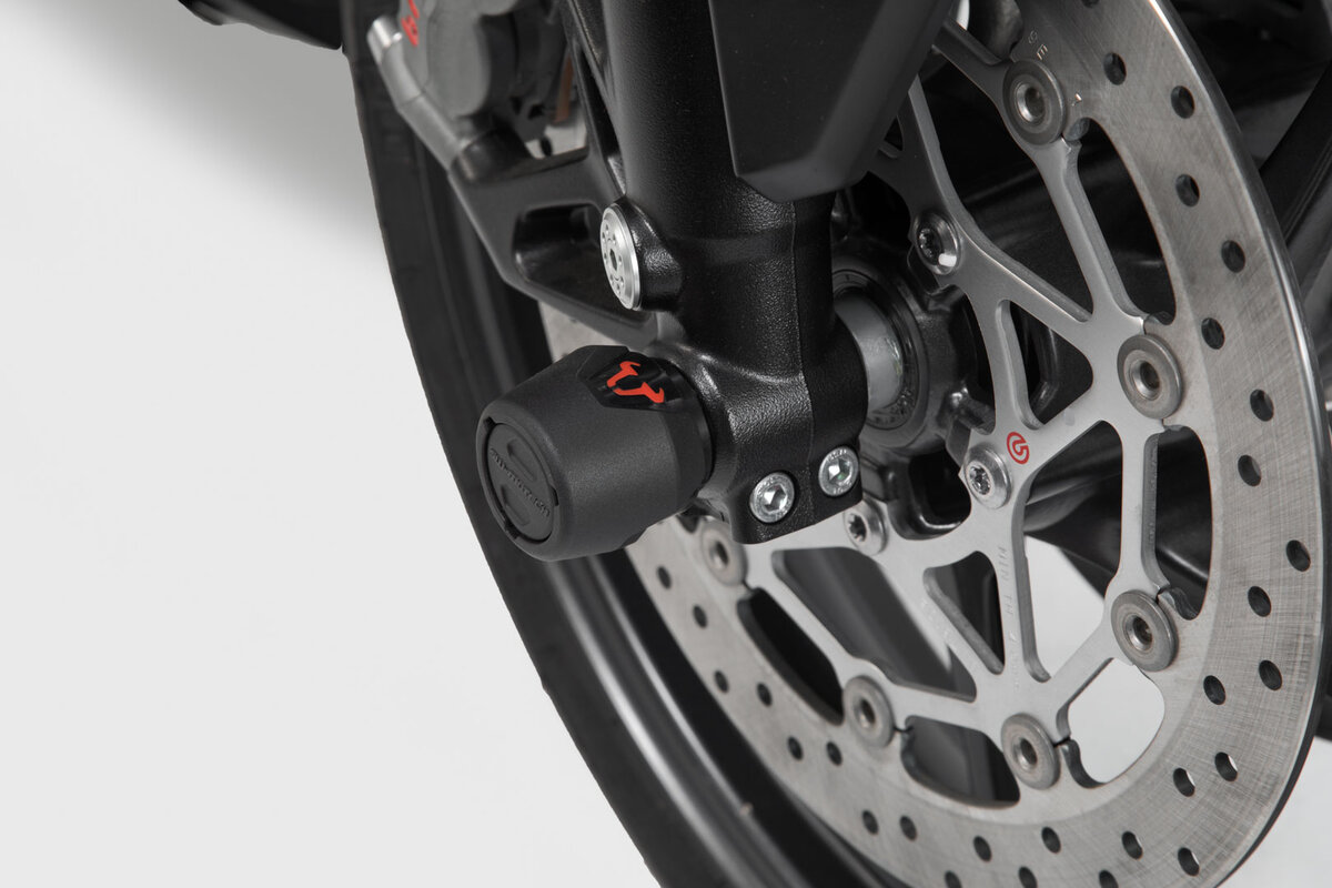 SW-Motech Sturzpad-Kit für Vorderachse schwarz für BMW R 1200 GS /RT, R 1250 GS /RT