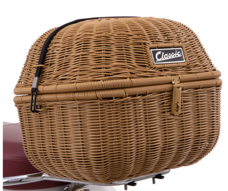 Gepäckkorb Classic für Vespa, braun