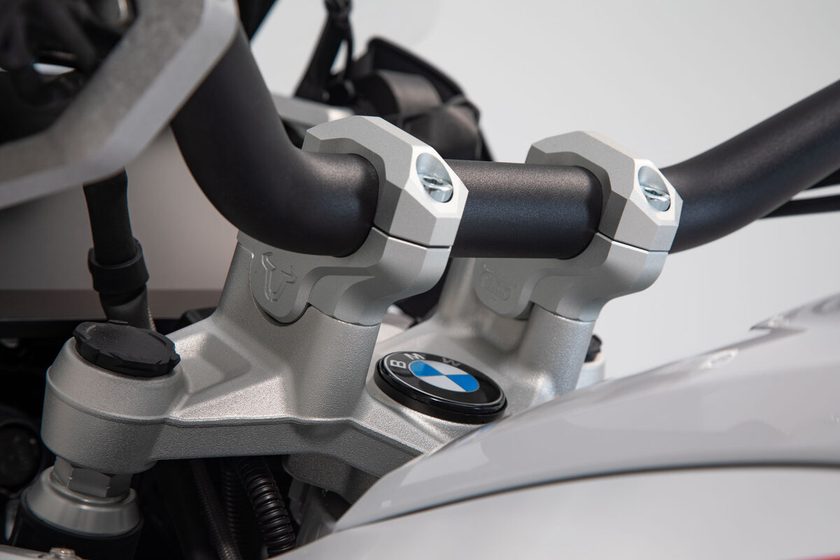 SW-Motech Lenkerverlegung, silber, H=32 mm, Verlegung um 25 mm für BMW S 1000 XR