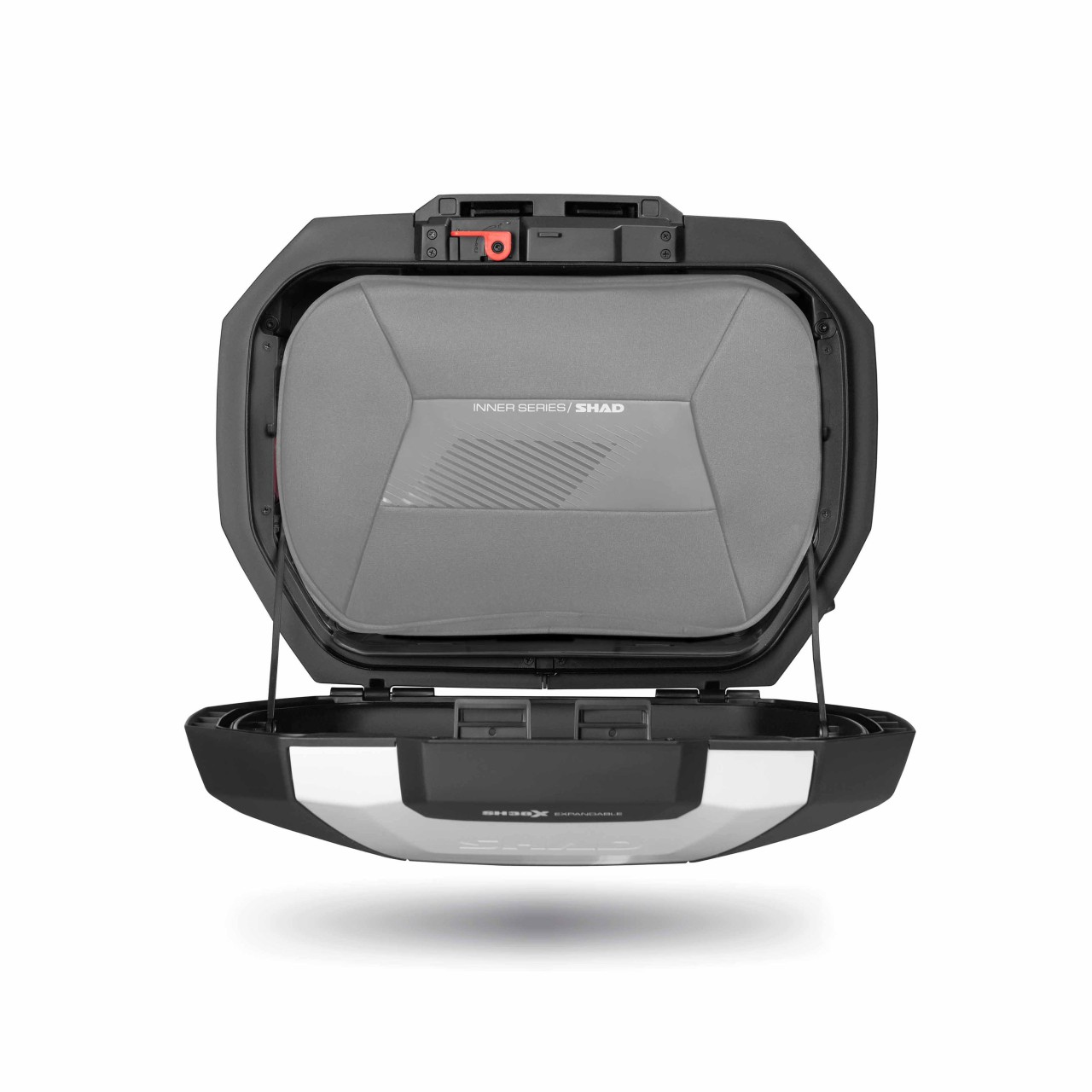 Shad Seitenkoffer Satz SH38X erweiterbar, aluminium / schwarz, 38l